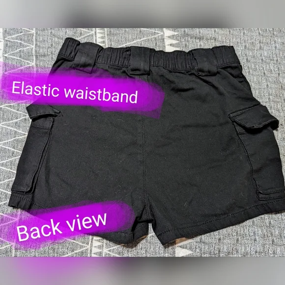 Ardene size small, black in colour, ladies cargo style shorts, GUC - Picture 8 of 8
